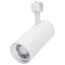 30W LED Track Head, 20-Degree to 50-Degree Adjustable Beam Spread, CCT Selectable, Matte White Finish