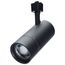 30W LED Track Head, 20-Degree to 50-Degree Adjustable Beam Spread, CCT Selectable, Matte Black Finish