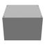12" x 8" x 12" NEMA 1 Screw Cover Junction Box, Steel, Gray, No Knockouts, 12128-SC1-NK