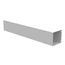 8" x 48" x 8" NEMA 1 Screw Cover Lay-In Wireway, Steel, Gray, No Knockouts, 8848-GSC1-NK