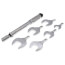 PRO-SET Metric Torque Wrench Set (17, 22, 24, 26, 27, and 29mm Jaws)