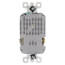 3.1A USB Chargers w/ Tamper-Resistant Duplex 15A Receptacles - White (15A, 125V)