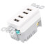 Radiant 4-Port USB Charger - White (4.2A)