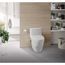 MS642124CEF#51 Nexus 1-Piece Elongated 1.28 GPF Universal Height Toilet w/ SS124 Softclose Seat, Washlet+ Ready (Ebony)