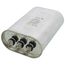55/10 MFD Oval Dual Motor Run Capacitor (440/370V)