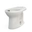 Drake Elongated Universal Height TORNADO FLUSH Toilet Bowl with CEFIONTECT, Colonial White - C776CEFG#11