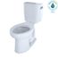 Entrada Two-Piece Elongated 1.28 GPF Universal Height Toilet with Right-Hand Trip Lever, Cotton White - CST244EFR#01