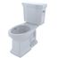 Promenade II Two-Piece Elongated 1.28 GPF Universal Height Toilet with CEFIONTECT and Right-Hand Trip Lever, Cotton White - CST404CEFRG#01