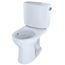 Drake II Two-Piece Round 1.28 GPF Universal Height Toilet with CEFIONTECT and Right-Hand Trip Lever, Cotton White - CST453CEFRG#01