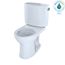 Drake II Two-Piece Round 1.28 GPF Universal Height Toilet with CEFIONTECT and Right-Hand Trip Lever, Cotton White - CST453CEFRG#01