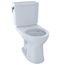 Drake II 1G Two-Piece Round 1.0 GPF Universal Height Toilet with CEFIONTECT, Cotton White - CST453CUFG#01