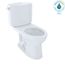 Drake II Two-Piece Elongated 1.28 GPF Universal Height Toilet with CEFIONTECT, Cotton White - CST454CEFG#01
