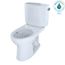Drake II Two-Piece Elongated 1.28 GPF Universal Height Toilet with CEFIONTECT and Right-Hand Trip Lever, Cotton White - CST454CEFRG#01