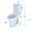 Drake II 1G Two-Piece Elongated 1.0 GPF Universal Height Toilet with CEFIONTECT and Right-Hand Trip Lever, Cotton White - CST454CUFRG#01