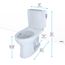 Drake II 1G Two-Piece Elongated 1.0 GPF Universal Height Toilet with CEFIONTECT and Right-Hand Trip Lever, Cotton White - CST454CUFRG#01