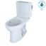 Drake II 1G Two-Piece Elongated 1.0 GPF Universal Height Toilet with CEFIONTECT and Right-Hand Trip Lever, Cotton White - CST454CUFRG#01