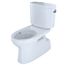 Vespin II Two-Piece Elongated 1.28 GPF Universal Height Skirted Toilet with CEFIONTECT and Right-Hand Trip Lever, Cotton White - CST474CEFRG#01