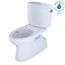 Vespin II Two-Piece Elongated 1.28 GPF Universal Height Skirted Toilet with CEFIONTECT and Right-Hand Trip Lever, Cotton White - CST474CEFRG#01
