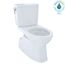 Vespin II 1G Two-Piece Elongated 1.0 GPF Universal Height Skirted Design Toilet with CEFIONTECT, Cotton White - CST474CUFG#01