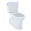 Vespin II 1G Two-Piece Elongated 1.0 GPF Universal Height Skirted Design Toilet with CEFIONTECT, Cotton White - CST474CUFG#01