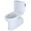 Vespin II 1G Two-Piece Elongated 1.0 GPF Universal Height Skirted Toilet with CEFIONTECT and Right-Hand Trip Lever, Cotton White - CST474CUFRG#01