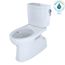 Vespin II 1G Two-Piece Elongated 1.0 GPF Universal Height Skirted Toilet with CEFIONTECT and Right-Hand Trip Lever, Cotton White - CST474CUFRG#01