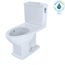 Connelly Two-Piece Elongated Dual-Max 1.28 and 0.9 GPF Universal Height Toilet with CEFIONTECT and Right Lever, Colonial White - CST494CEMFRG#01