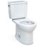 Drake Two-Piece Round 1.28 GPF Universal Height TORNADO FLUSH Toilet with CEFIONTECT, Cotton White - CST775CEFG#01
