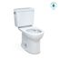 Drake Two-Piece Round 1.28 GPF Universal Height TORNADO FLUSH Toilet with CEFIONTECT, Cotton White - CST775CEFG#01