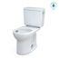 Drake Two-Piece Round 1.28 GPF Universal Height TORNADO FLUSH Toilet with CEFIONTECT, Cotton White - CST775CEFRG#01