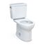 Drake Two-Piece Round 1.6 GPF Universal Height TORNADO FLUSH Toilet with CEFIONTECT, Cotton White - CST775CSFG#01