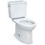 Drake Two-Piece Elongated 1.28 GPF Universal Height TORNADO FLUSH Toilet with CEFIONTECT and 10 Inch Rough-In, Cotton White - CST776CEFG.10#01