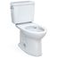 Drake Two-Piece Elongated 1.28 GPF Universal Height TORNADO FLUSH Toilet with CEFIONTECT, Cotton White - CST776CEFG#01