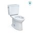 Drake Two-Piece Elongated 1.28 GPF Universal Height TORNADO FLUSH Toilet with CEFIONTECT, Cotton White - CST776CEFG#01