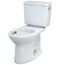 Drake Two-Piece Elongated 1.28 GPF Universal Height TORNADO FLUSH Toilet with CEFIONTECT and Right-Hand Trip Lever, 10 Inch Rough-In, Cotton White - CST776CEFRG.10#01