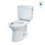 Drake Two-Piece Elongated 1.28 GPF Universal Height TORNADO FLUSH Toilet with CEFIONTECT and Right-Hand Trip Lever, Cotton White - CST776CEFRG#01