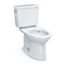Drake Two-Piece Elongated 1.6 GPF Universal Height TORNADO FLUSH Toilet with CEFIONTECT, Cotton White - CST776CSFG#01