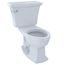 Eco Clayton Two-Piece Elongated 1.28 GPF Universal Height Toilet, Cotton White - CST784EF#01