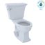 Eco Clayton Two-Piece Elongated 1.28 GPF Universal Height Toilet, Cotton White - CST784EF#01