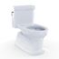 Eco Guinevere WASHLET+ Ready Elongated 1.28 GPF Universal Height Skirted Toilet with CEFIONTECT, Cotton White - CST974CEFGAT40#01