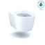 RP Wall-Hung Contemporary D-Shape Dual Flush 1.28 and 0.9 GPF Toilet with CEFIONTECT, Cotton White - CT447CFG#01