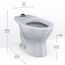 TORNADO FLUSH Commercial Flushometer Floor-Mounted Universal Height Toilet, Elongated, Cotton White - CT725CUF#01