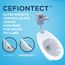 TORNADO FLUSH Commercial Flushometer Wall-Mounted Toilet with CEFIONTECT, Elongated, Cotton White - CT728CUG#01