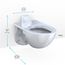 TORNADO FLUSH Commercial Flushometer Wall-Mounted Toilet, Elongated, Cotton White - CT728CUV#01