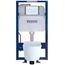 RP Wall-Hung D-Shape Toilet and DuoFit In-Wall 1.28 and 0.9 GPF Dual-Flush Tank System with Copper Supply, White Matte - CWT447247CMFG#WH