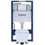 SP Wall-Hung Square-Shape Toilet and DuoFit In-Wall 1.28 and 0.9 GPF Dual-Flush Tank System with Copper Supply- CWT449249CMFG#WH