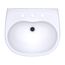 LHT241.8G#01 Supreme Oval Wall-Mount Bathroom Sink w/ CEFIONTECT and Shroud for 8" Center Faucets (Cotton White)