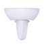 LHT241G#01 Supreme Oval Wall-Mount Bathroom Sink w/ CEFIONTECT and Shroud for Single Hole Faucets (Cotton White)
