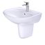 LHT241G#01 Supreme Oval Wall-Mount Bathroom Sink w/ CEFIONTECT and Shroud for Single Hole Faucets (Cotton White)