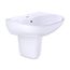 LHT241G#01 Supreme Oval Wall-Mount Bathroom Sink w/ CEFIONTECT and Shroud for Single Hole Faucets (Cotton White)